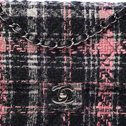 Chanel Tweed Quilted Medium Double Flap Multicolor 11 of 11