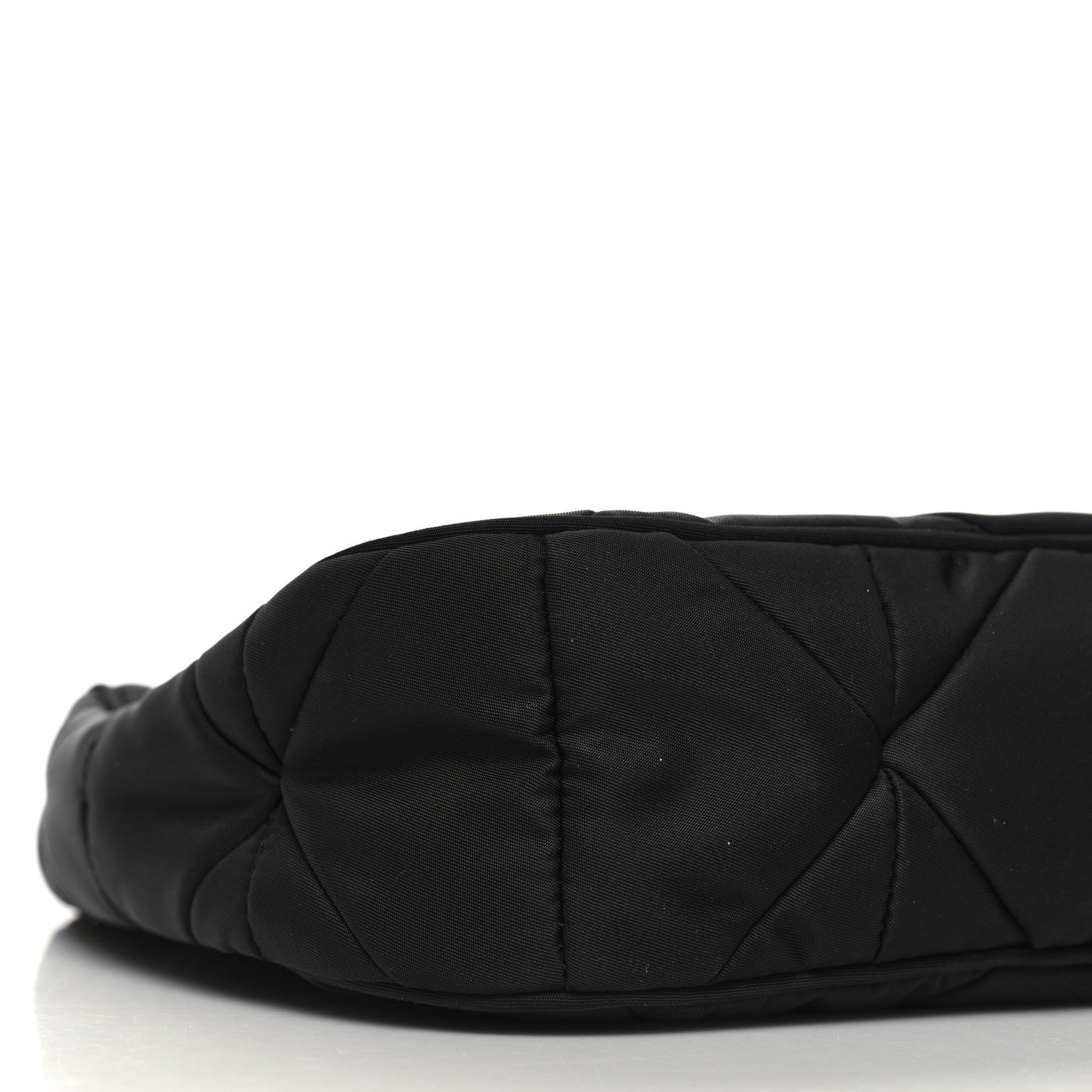 Prada Re-Nylon Triangle Padded Patchwork Shoulder Bag Black 9 of 9