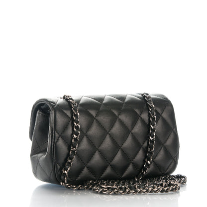 Chanel Lambskin Quilted Extra Mini Flap Black 3 of 8
