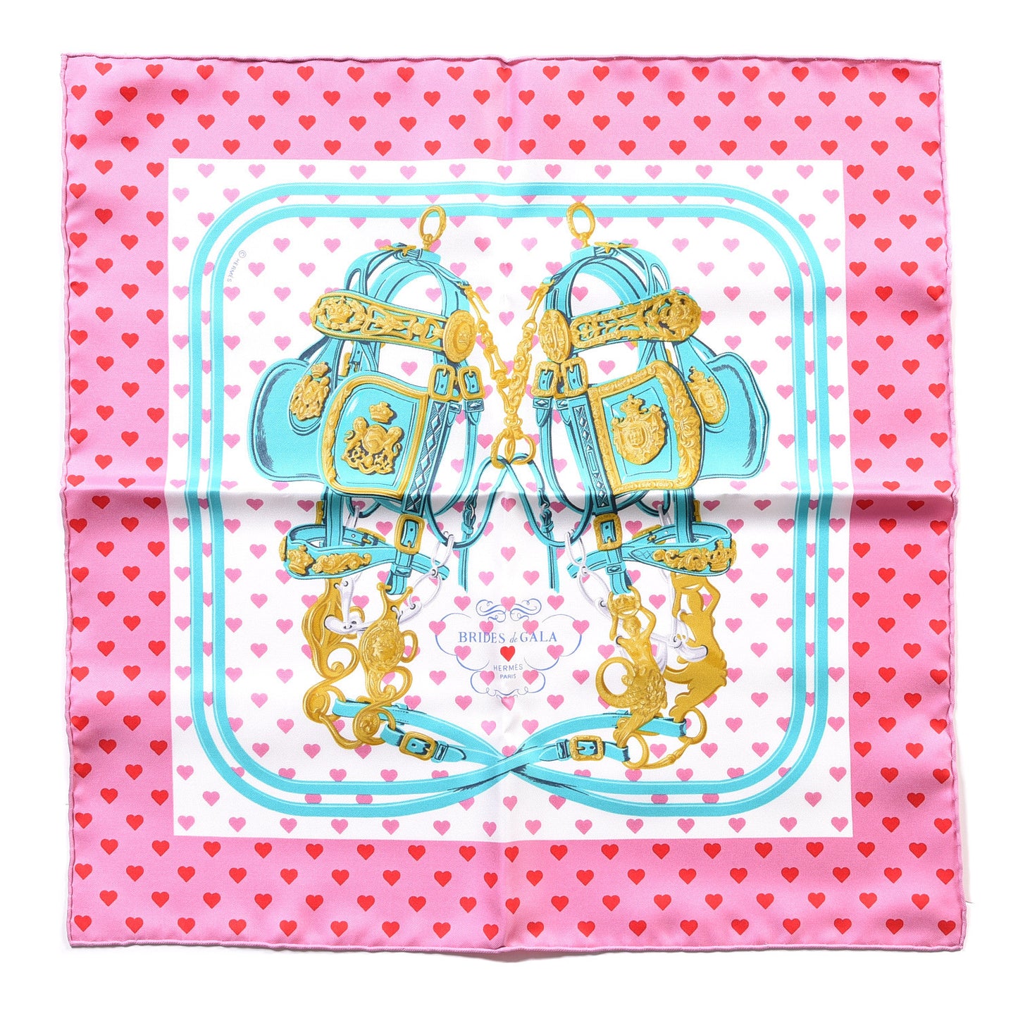 Silk Brides De Gala Love Pocket Square Rose Buvard Rouge Turquoise