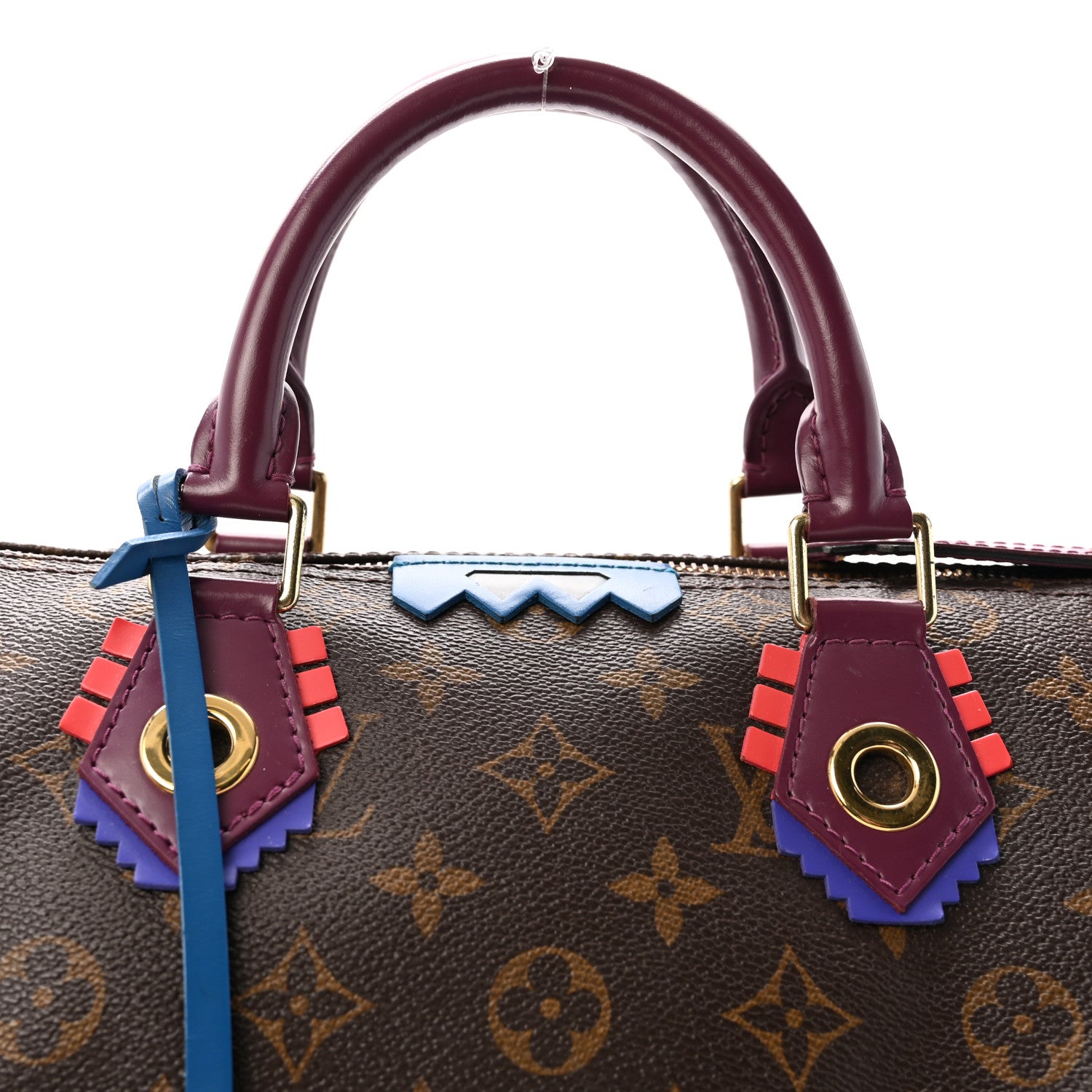 Louis Vuitton Monogram Totem Speedy 30 Magenta 6 of 8