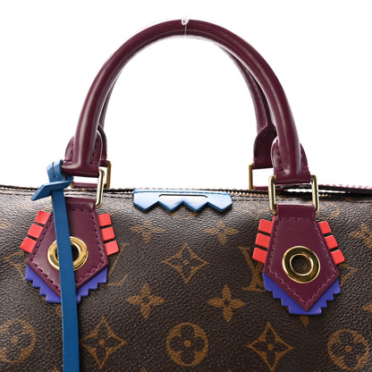 Louis Vuitton Monogram Totem Speedy 30 Magenta 6 of 8