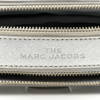 Marc Jacobs Saffiano Small Snapshot Camera Bag Silver 10 of 10