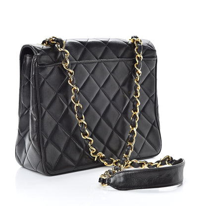 Chanel Lambskin Quilted Single Flap Black 3 of 13