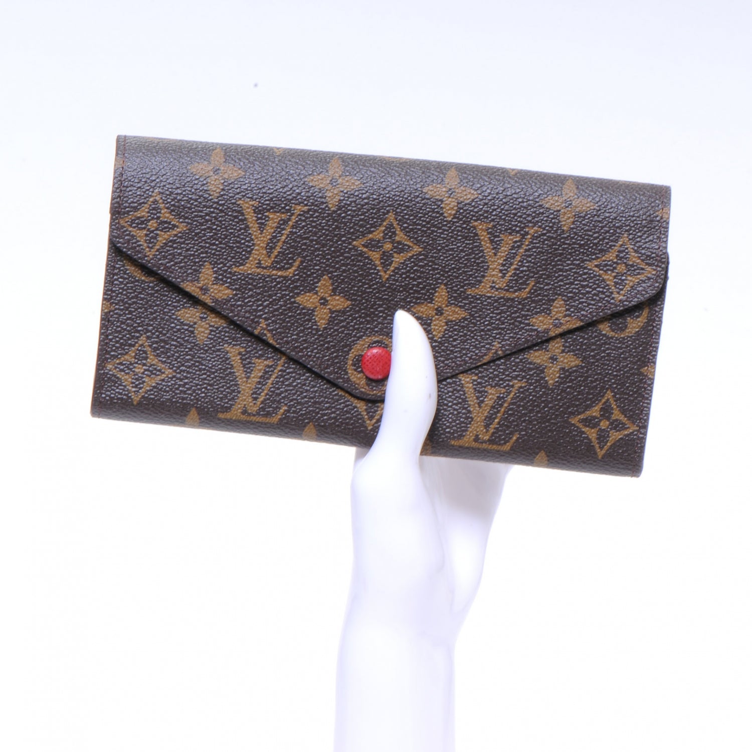 Louis Vuitton Monogram Josephine Wallet Red 2 of 8
