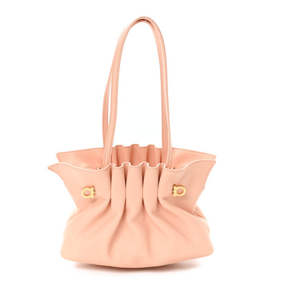 Salvatore Ferragamo Lambskin Small Dumpling Soft Bag Pink 1 of 10