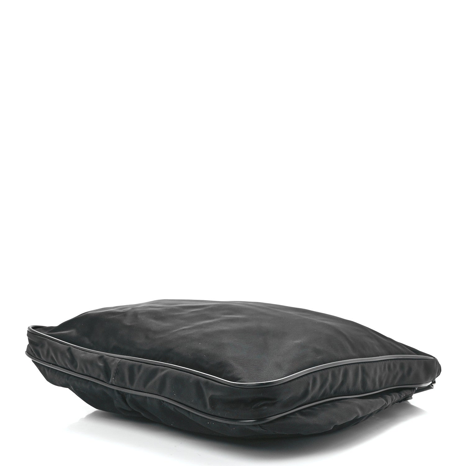 Prada Nylon Flat Messenger Bag Black 9 of 11