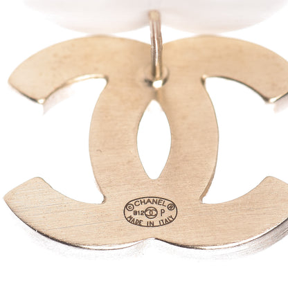 Chanel Lambskin CC Earrings Black 4 of 5