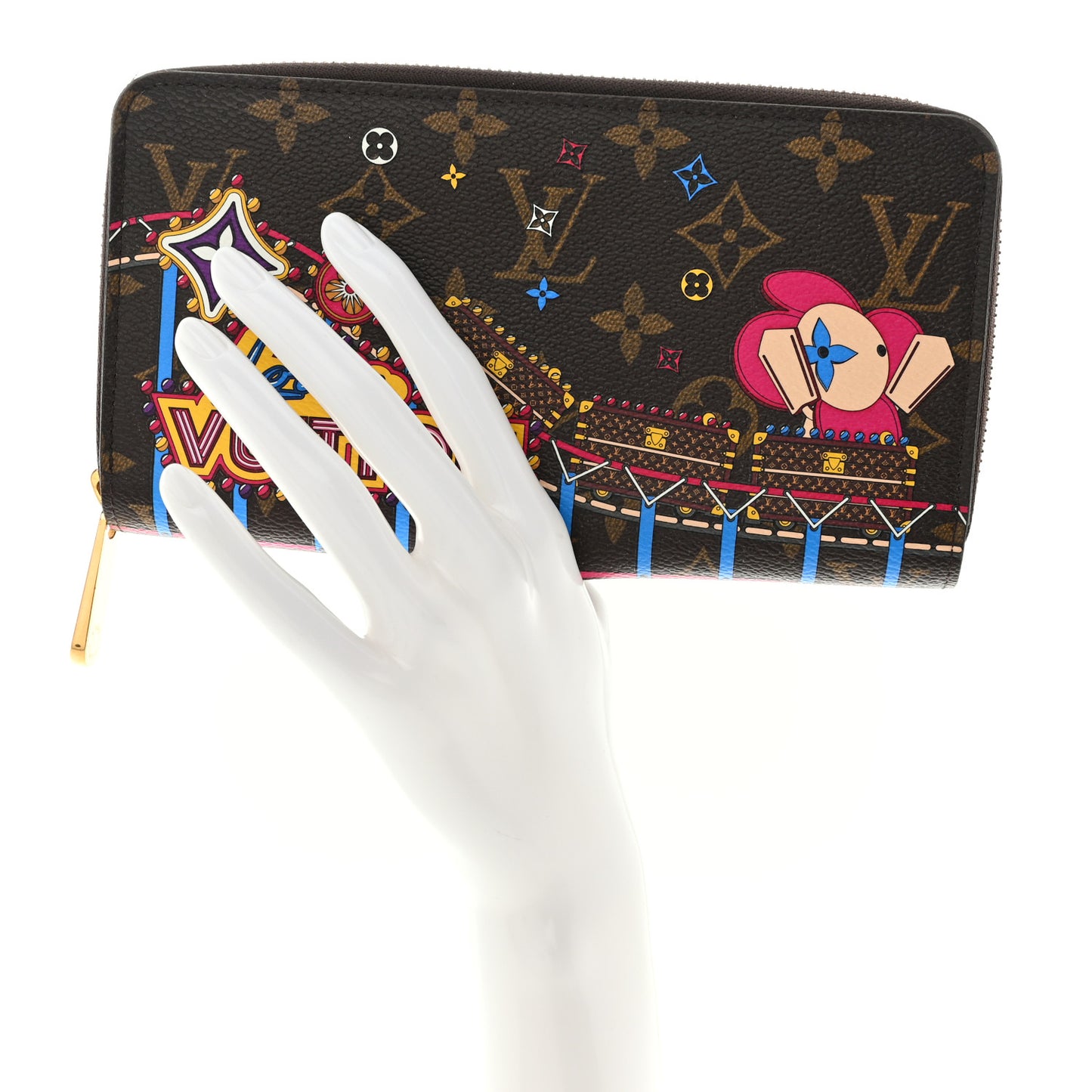 Monogram 2020 Christmas Animation Zippy Wallet Pivoine