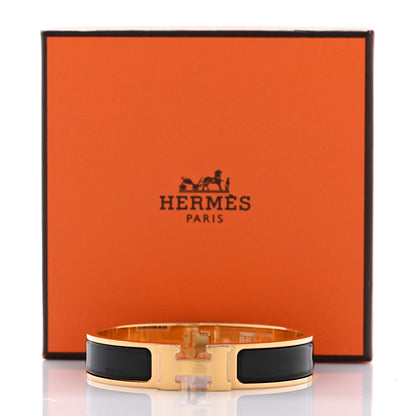Hermes Enamel Narrow Clic Clac H Bracelet PM Black 6 of 6
