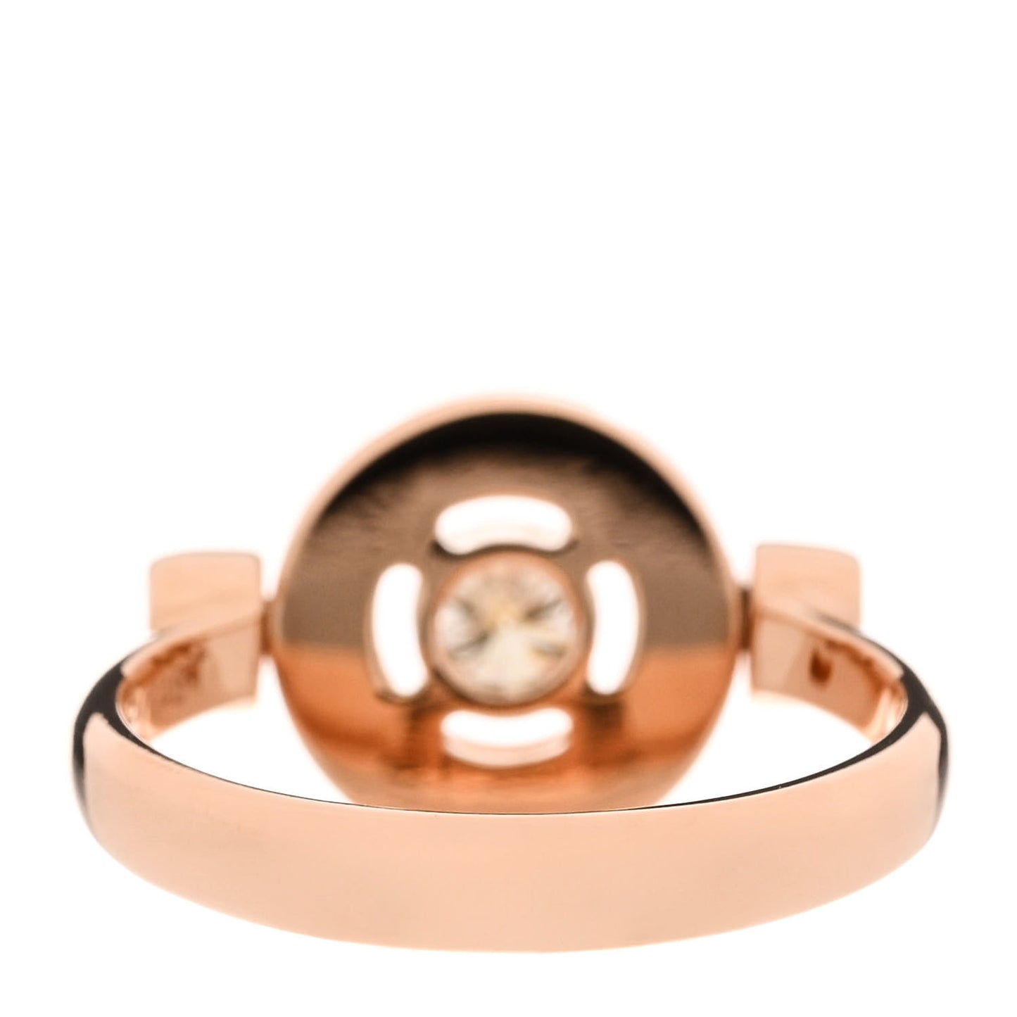18K Rose Gold Diamond Bvlgari Bvlgari Ring 48 4.5