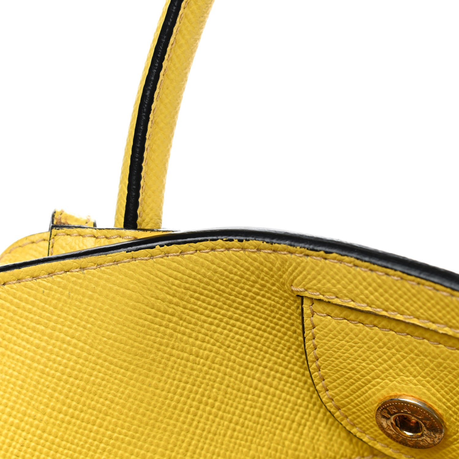 Prada Saffiano Cuir Tote Girasole 7 of 17