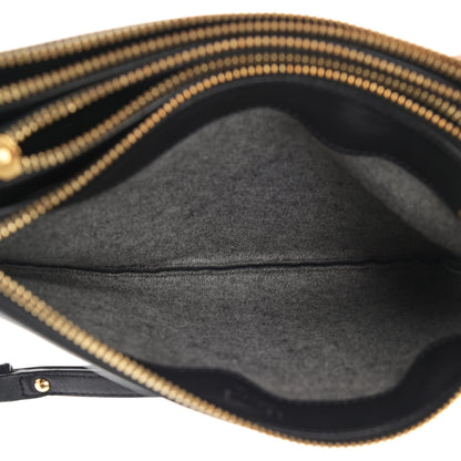 Celine Lambskin Small Trio Crossbody Bag Black 8 of 12