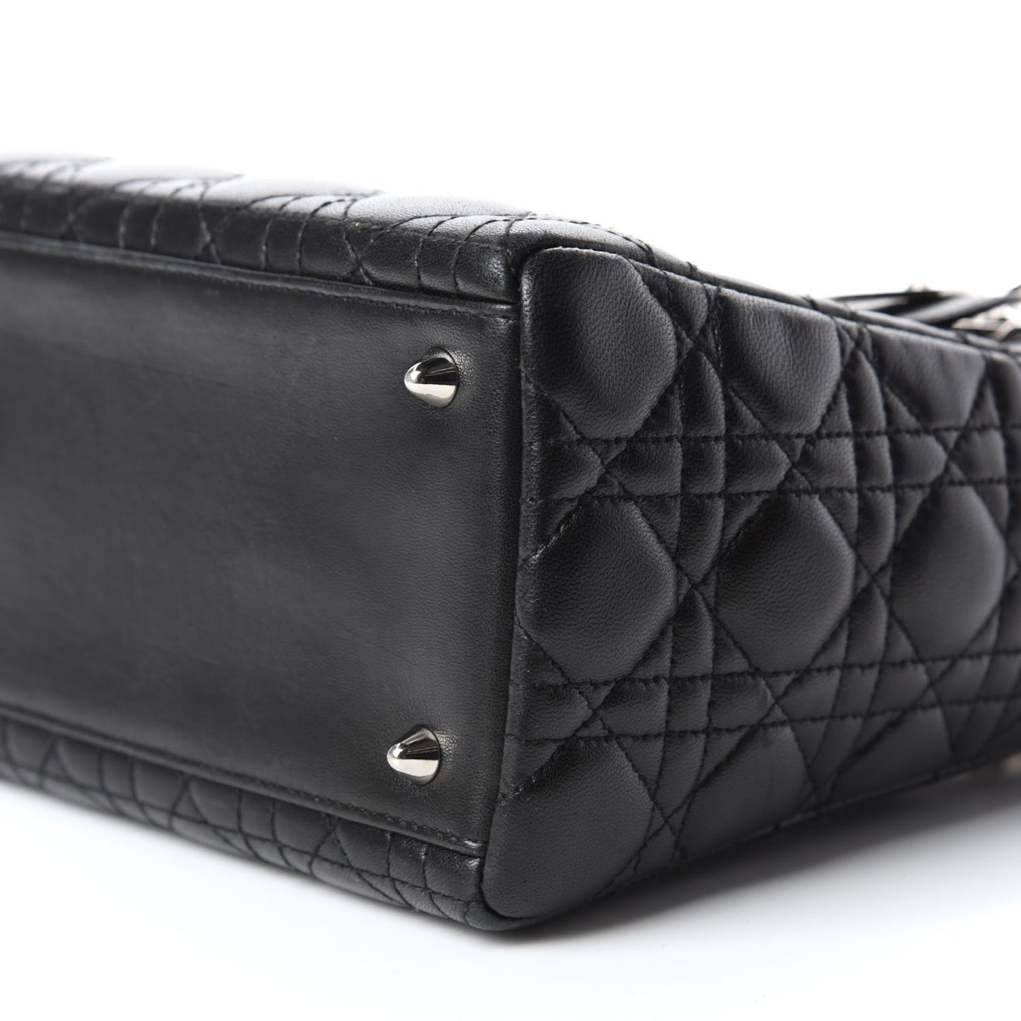 Lambskin Cannage Medium Lady Dior Black