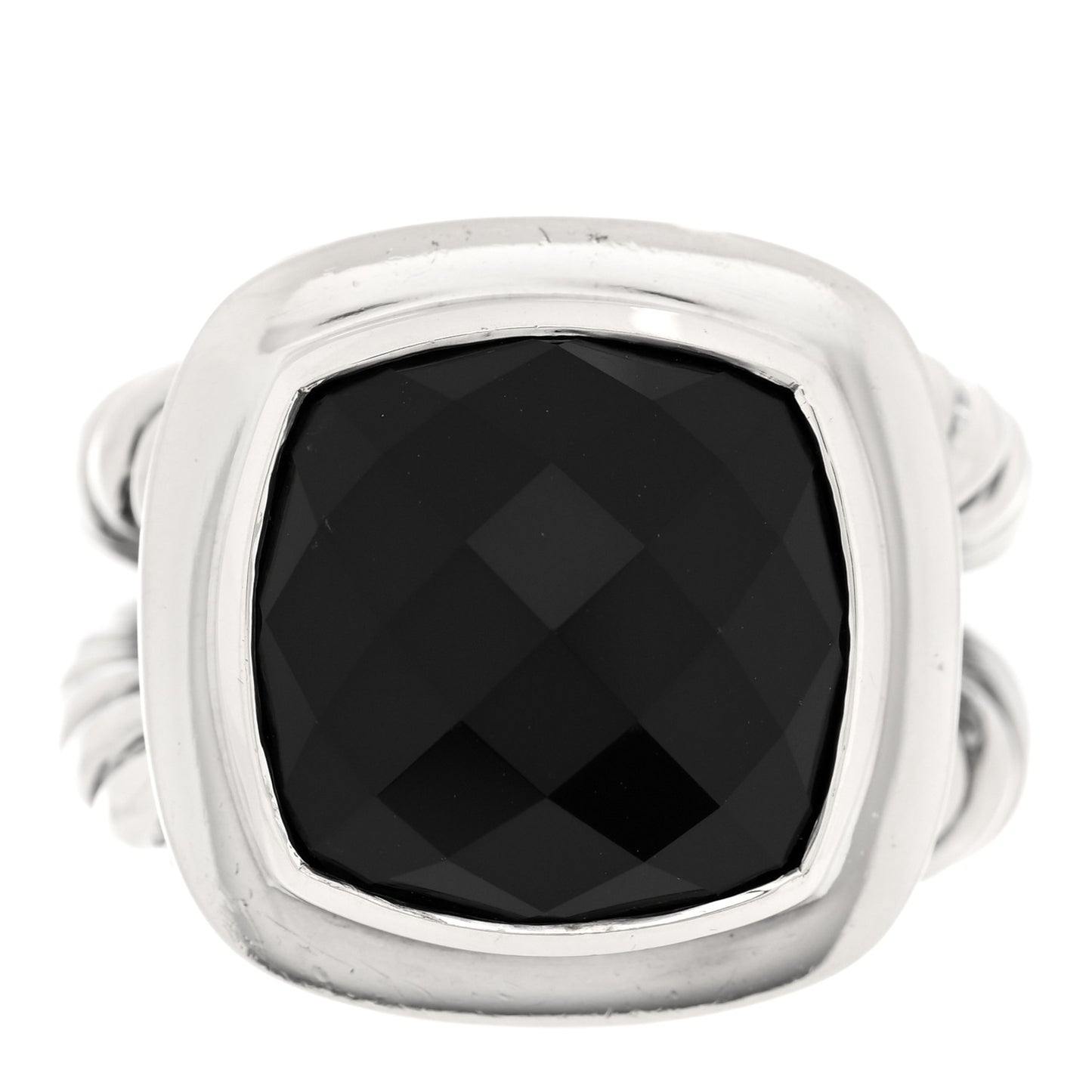 Sterling Silver Black Onyx 14mm Albion Ring 54 7