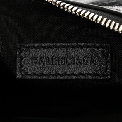 Balenciaga Agneau Arena Le Cagole Fringe Shoulder Bag XS Black 7 of 12