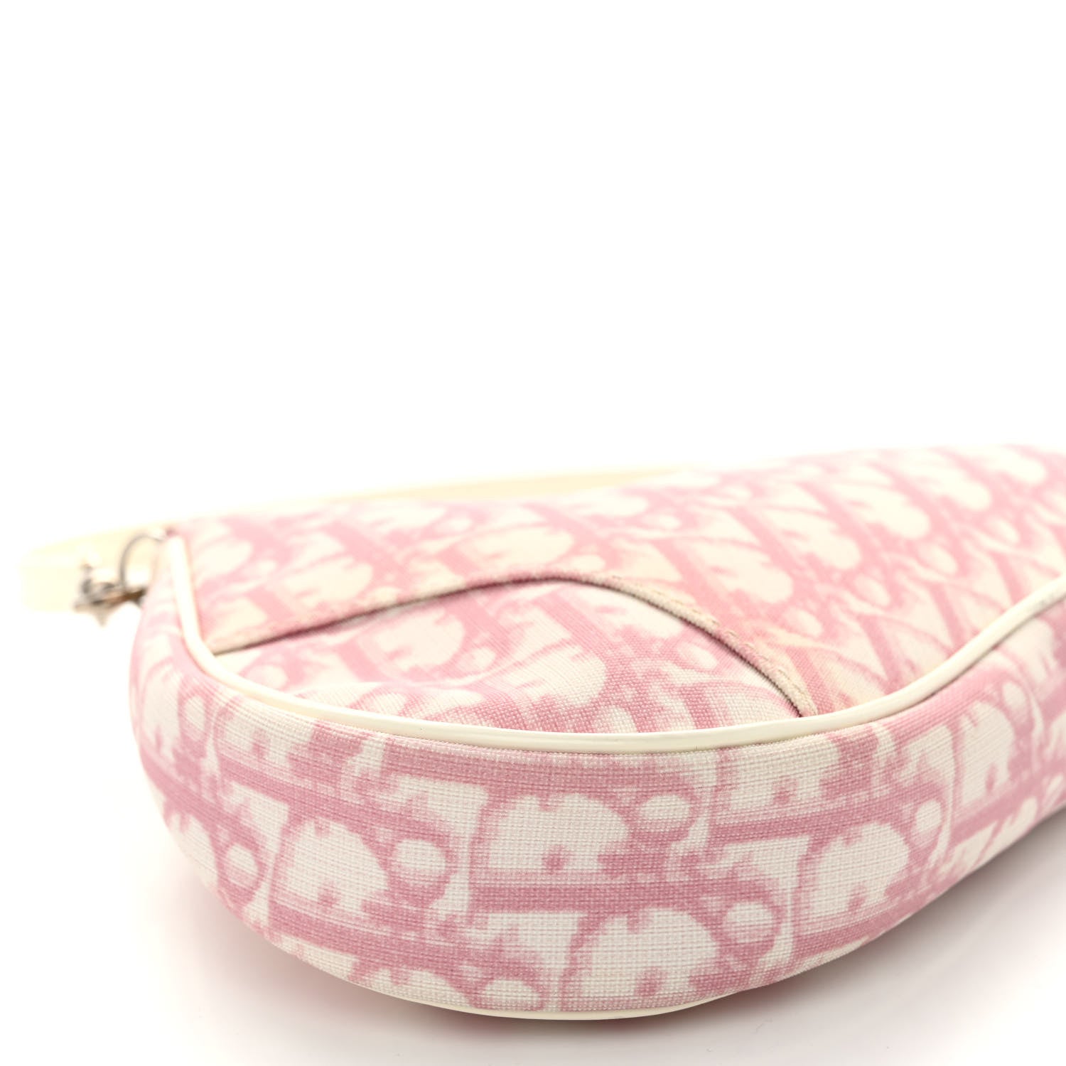 Christian Dior Monogram Mini Saddle Pochette Pink 8 of 9
