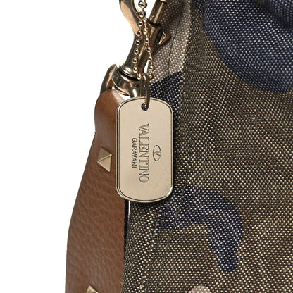 Valentino Garavani Canvas Calfskin Camouflage Tote Multicolor 10 of 10