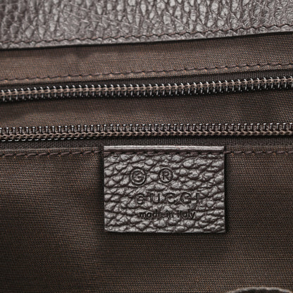 Gucci Monogram Large Flap Messenger Bag Beige Dark Brown 5 of 10