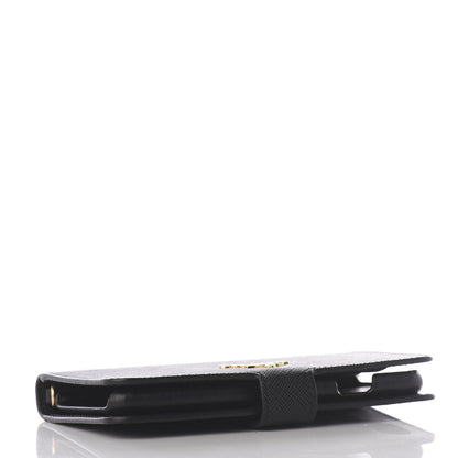 Prada Saffiano Metal iPhone 7 Case Crossbody Wallet Black 4 of 8