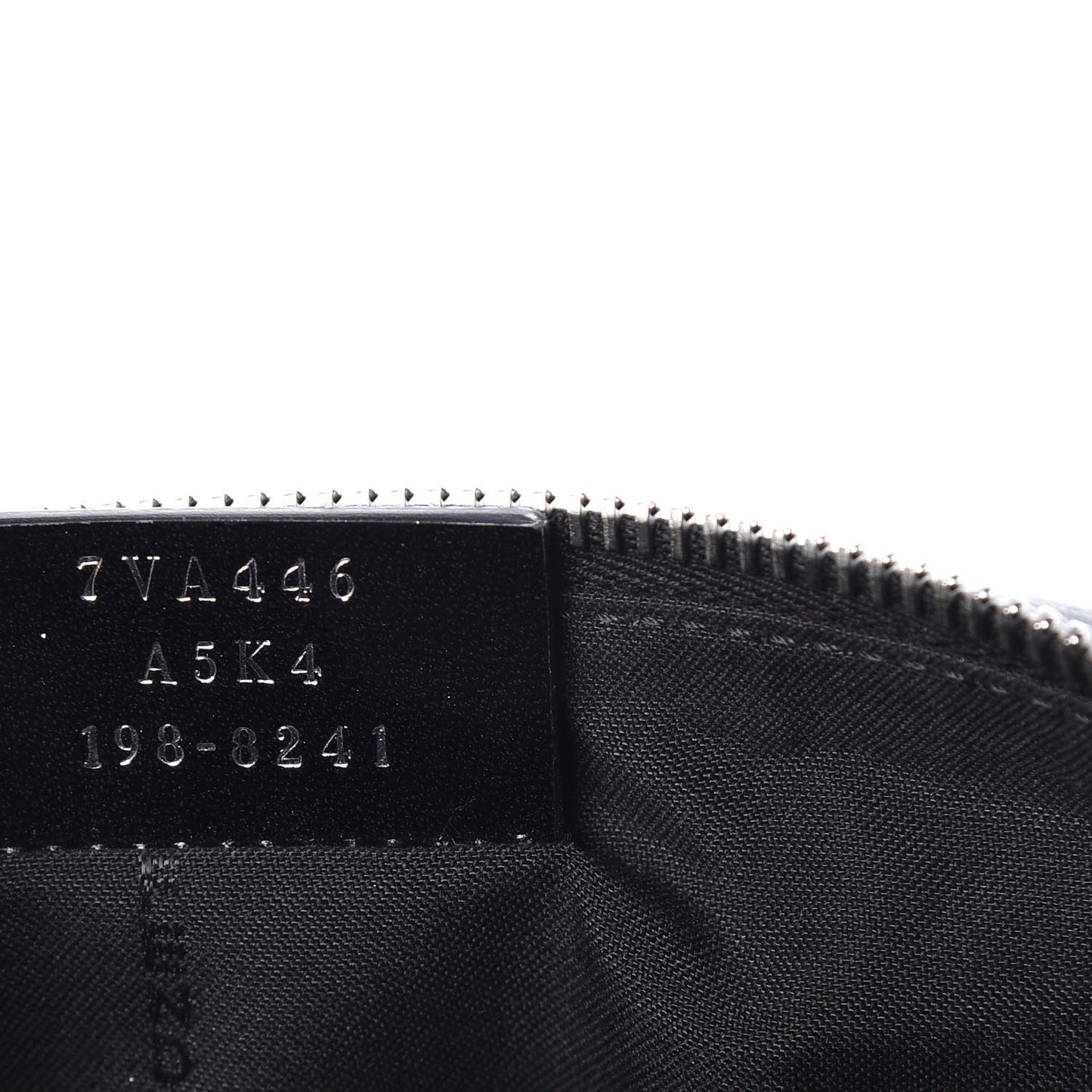 Glazed Fabric Vitello Century FF 1974 Stamp Patch Pocket Belt Bag Black