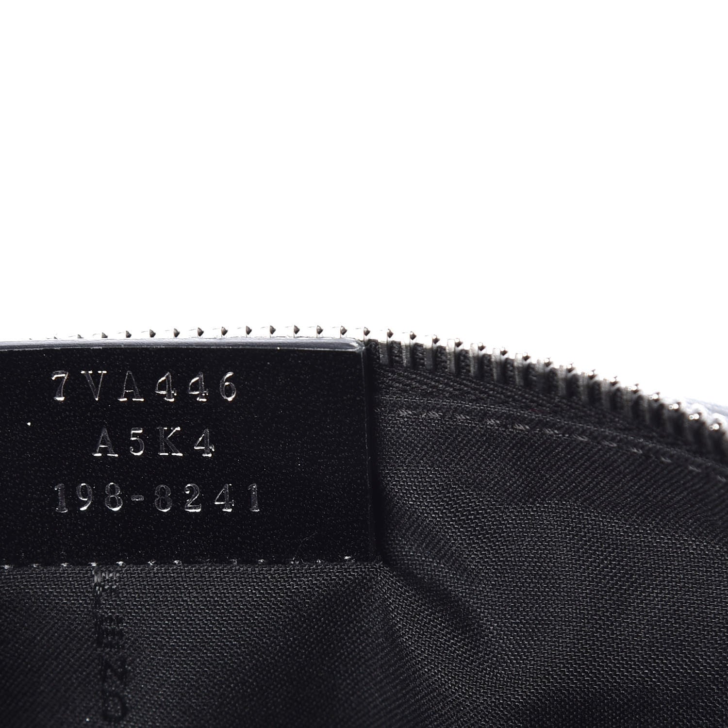 Fendi Glazed Fabric Vitello Century FF 1974 Stamp Patch Pocket Belt Bag Black 8 of 10