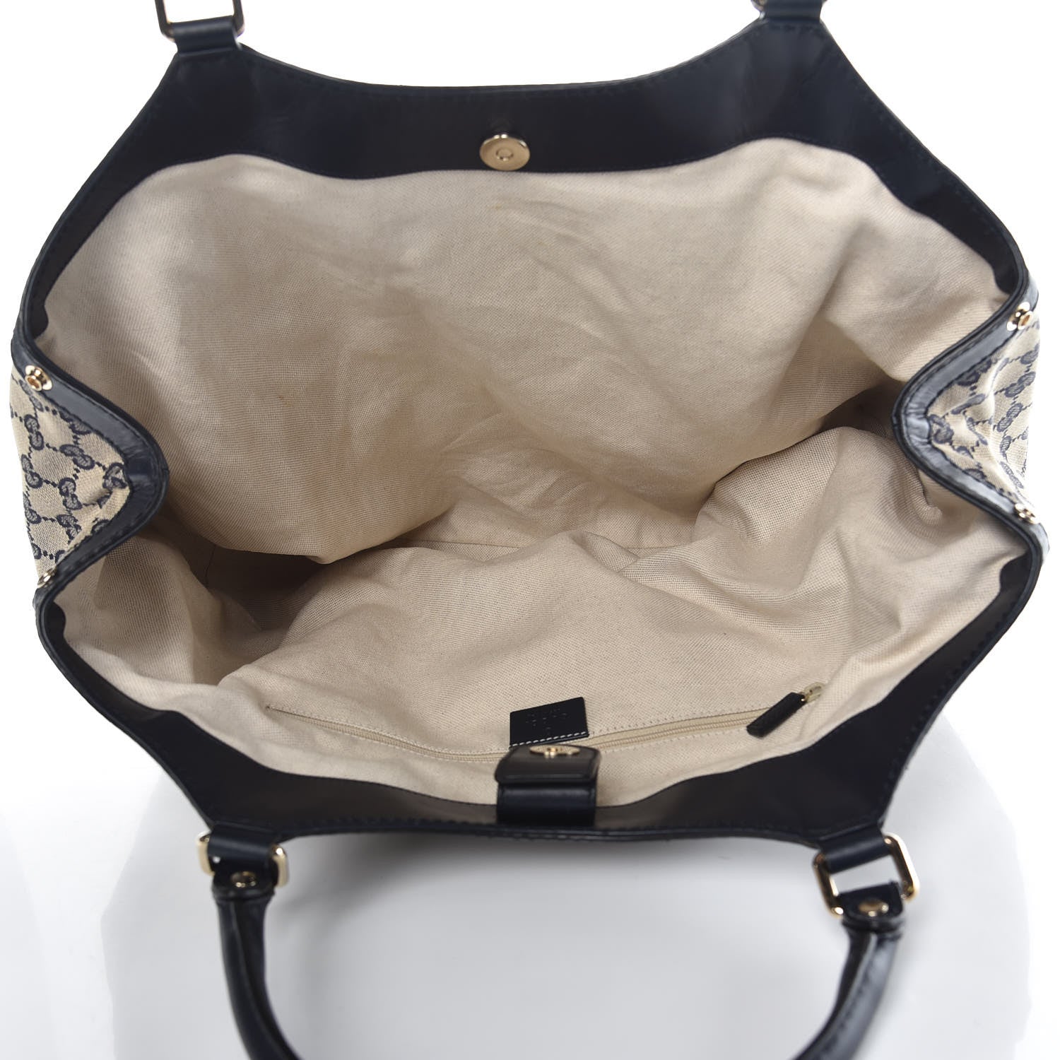 Gucci Monogram Calfskin Large Sukey Tote Beige Blue 5 of 10