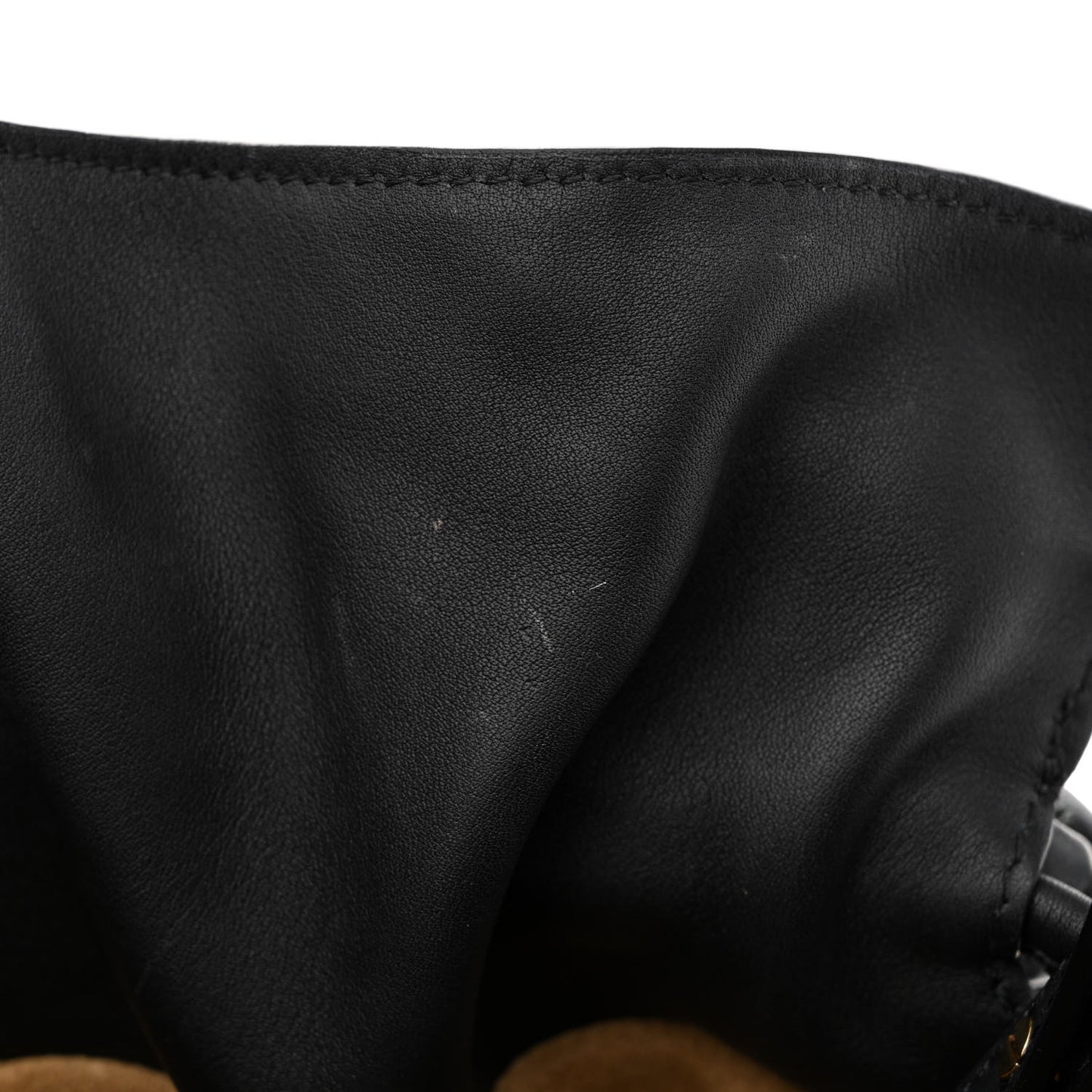 Calfskin Flamenco Knot Bag Black