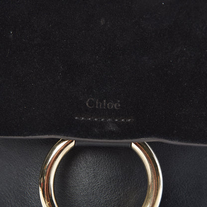 Chloe Suede Calfskin Small Faye Backpack Black 10 of 10