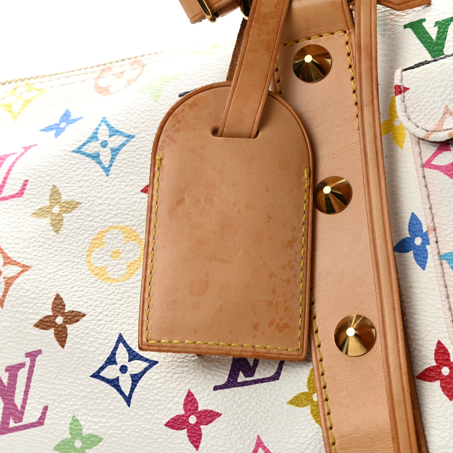 Monogram Multicolor Keepall 45 White