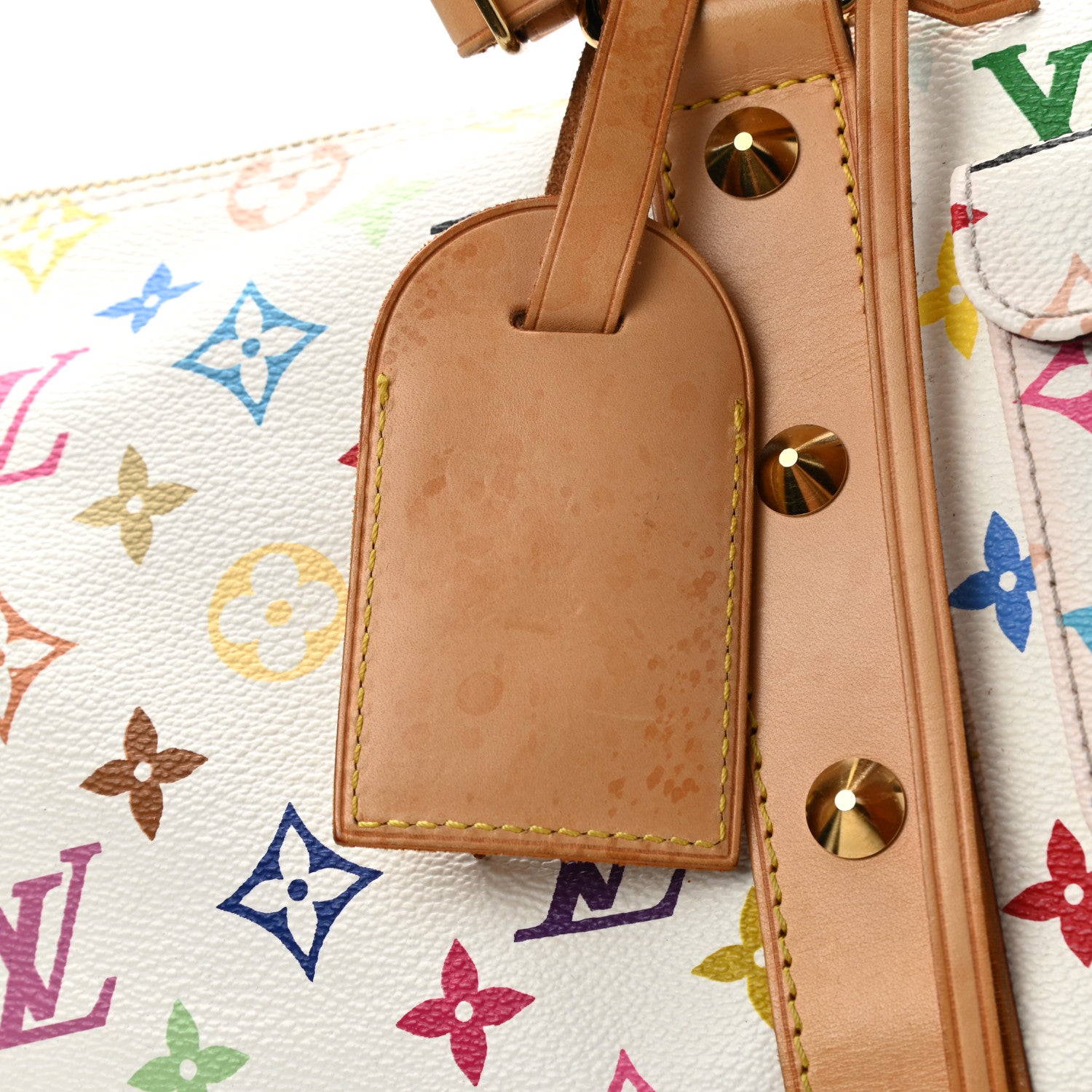 Louis Vuitton Monogram Multicolor Keepall 45 White 13 of 19