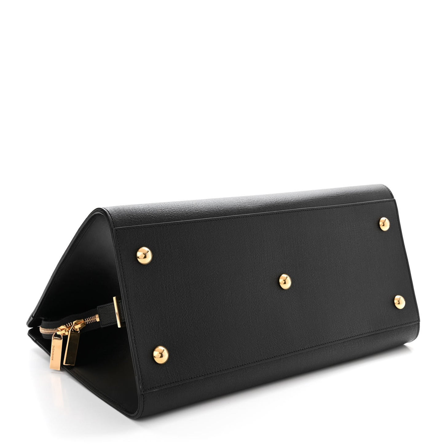 Textured Calfskin Medium Classic Y Cabas Black