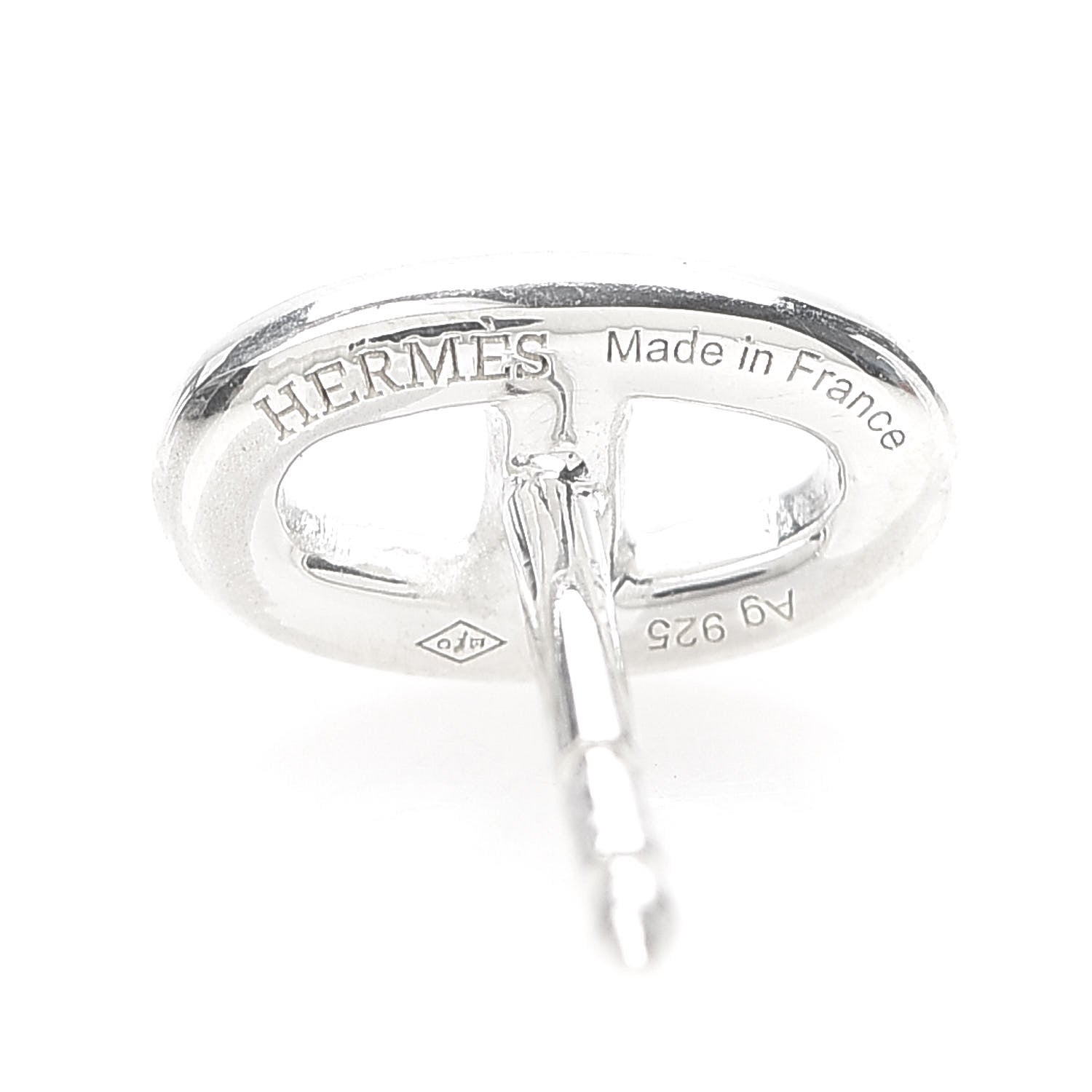 Hermes Sterling Silver TPM Farandole Earrings 4 of 5