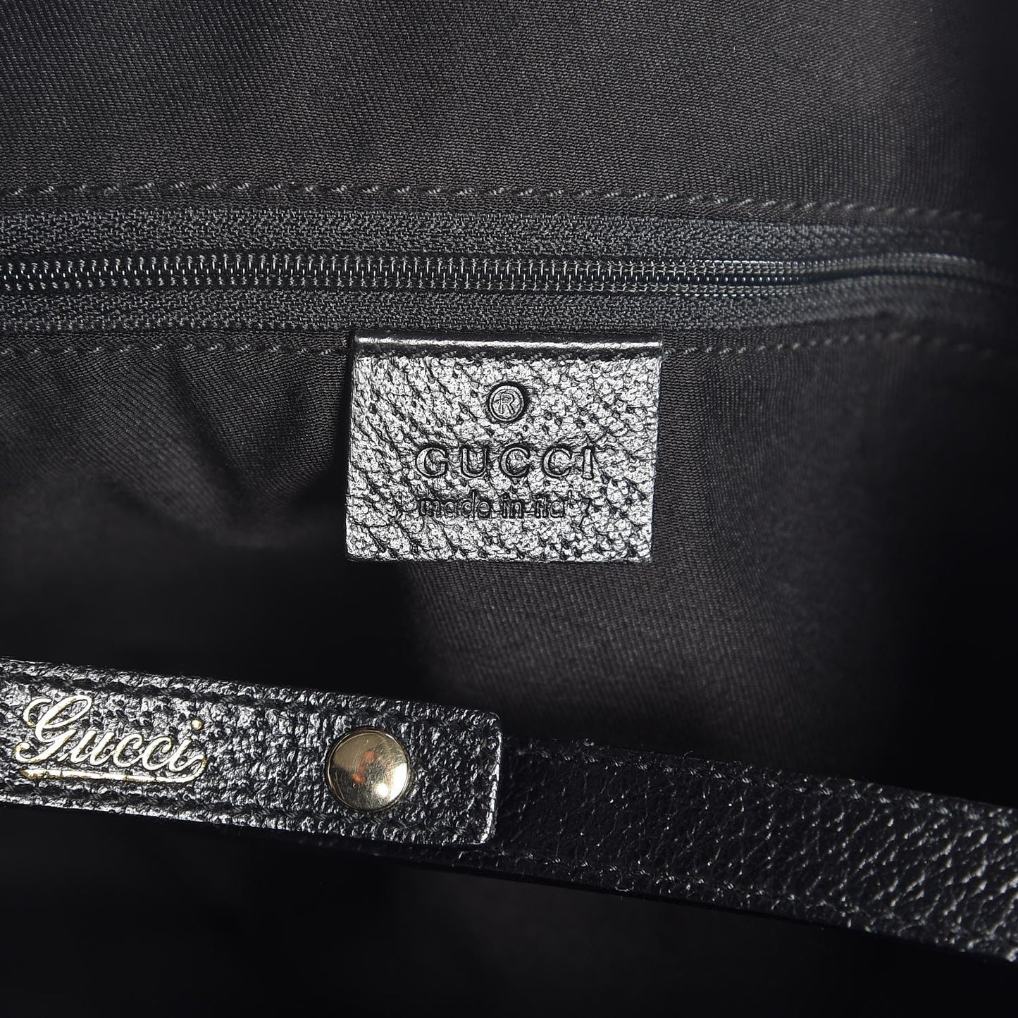 Monogram Medium Abbey Shoulder Bag Black