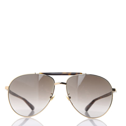 Gucci Aviator Sunglasses GG0014S Tortoise 3 of 7