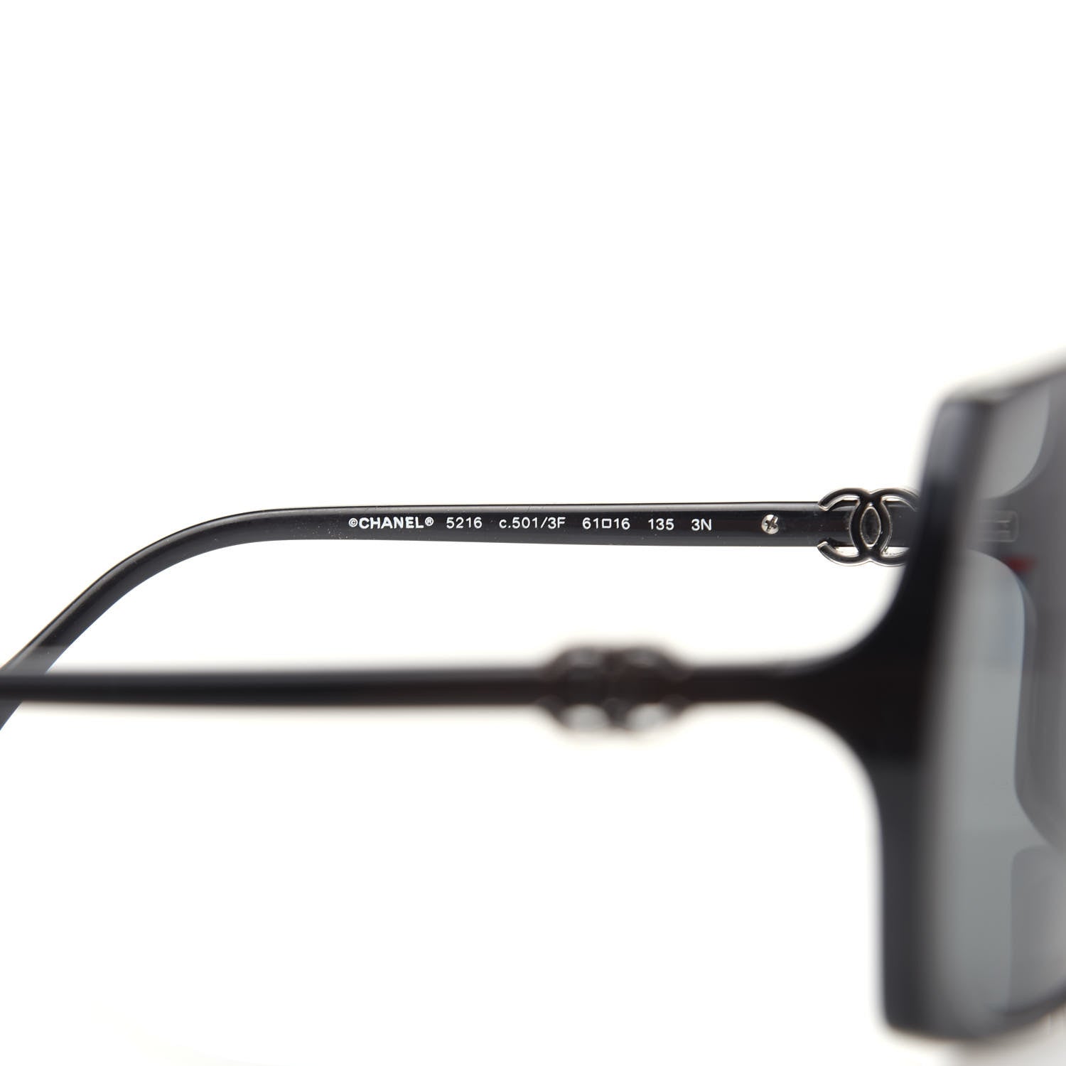 Chanel CC Sunglasses 5216 Black 5 of 8
