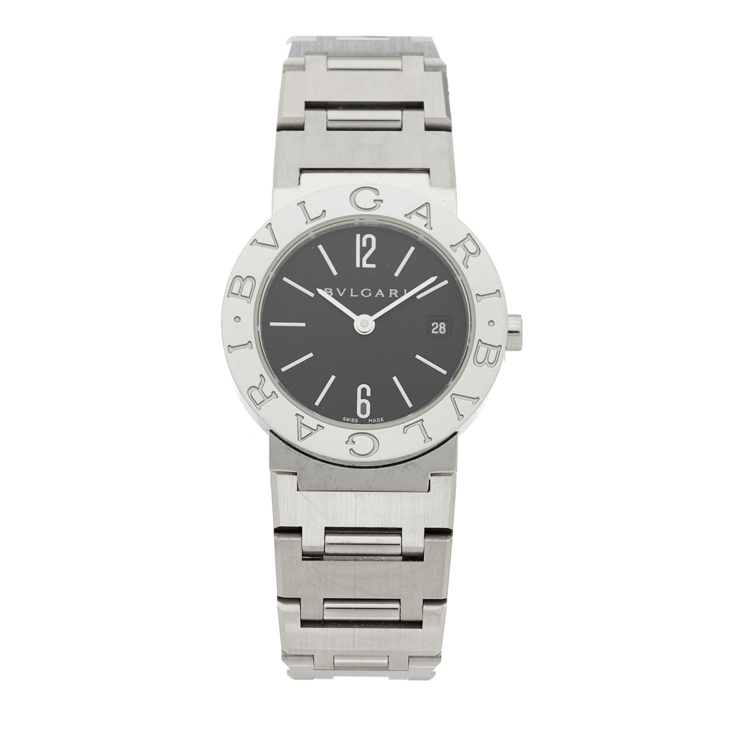 Stainless Steel 26mm Quartz Watch Black