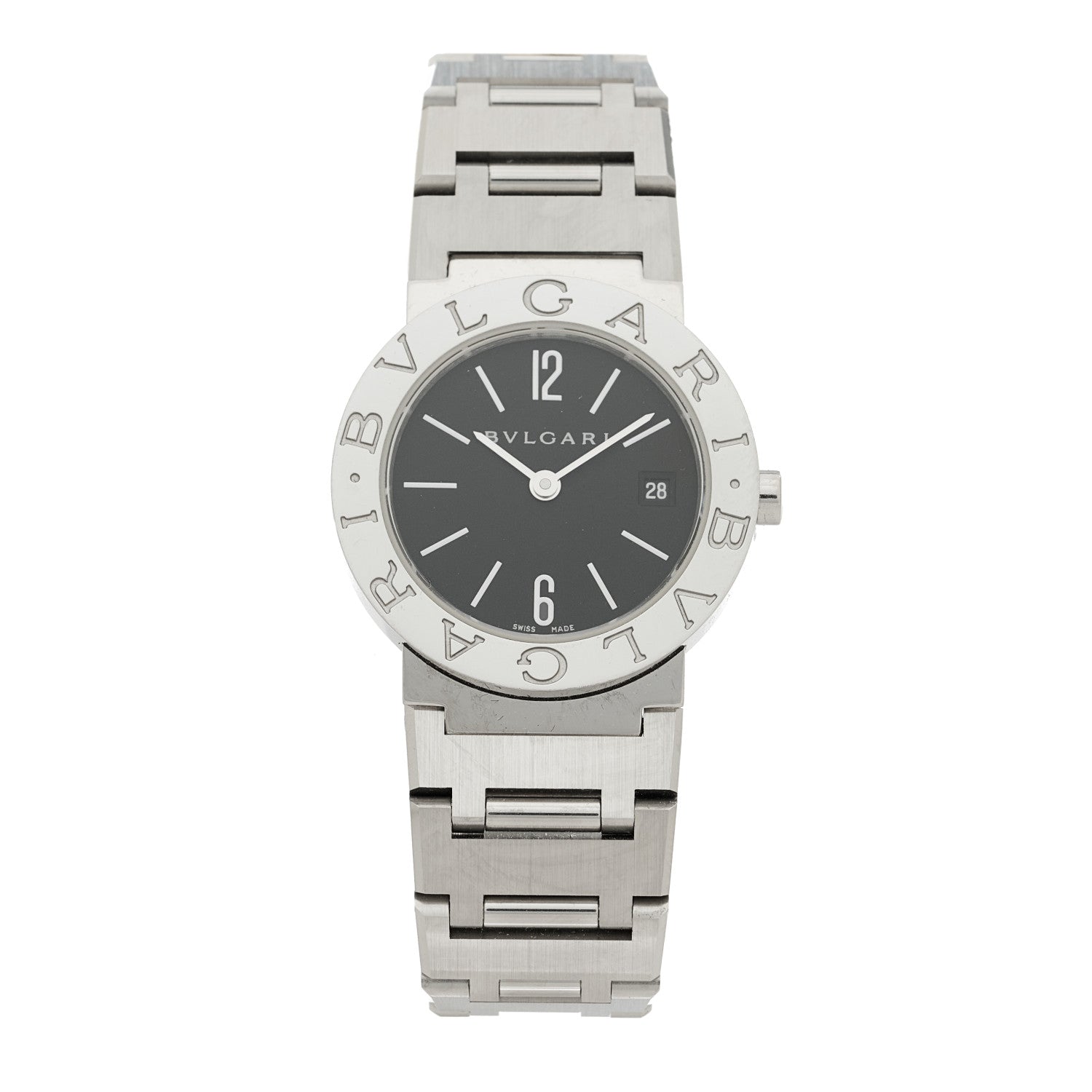 Bulgari Stainless Steel 26mm Quartz Watch Black 1 of 4