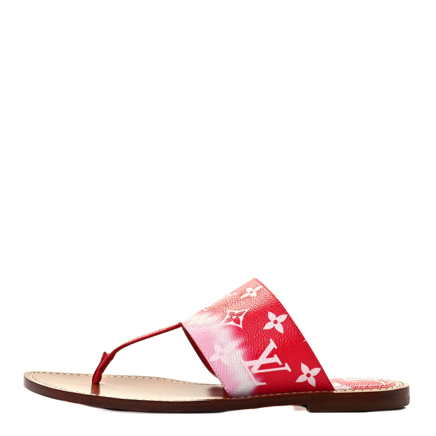 Louis Vuitton Monogram Escale Palma Sandals 38.5 Rouge 1 of 14