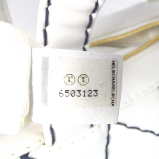 Chanel Leather Diamond Stitch Surpique Bowler 9 of 10