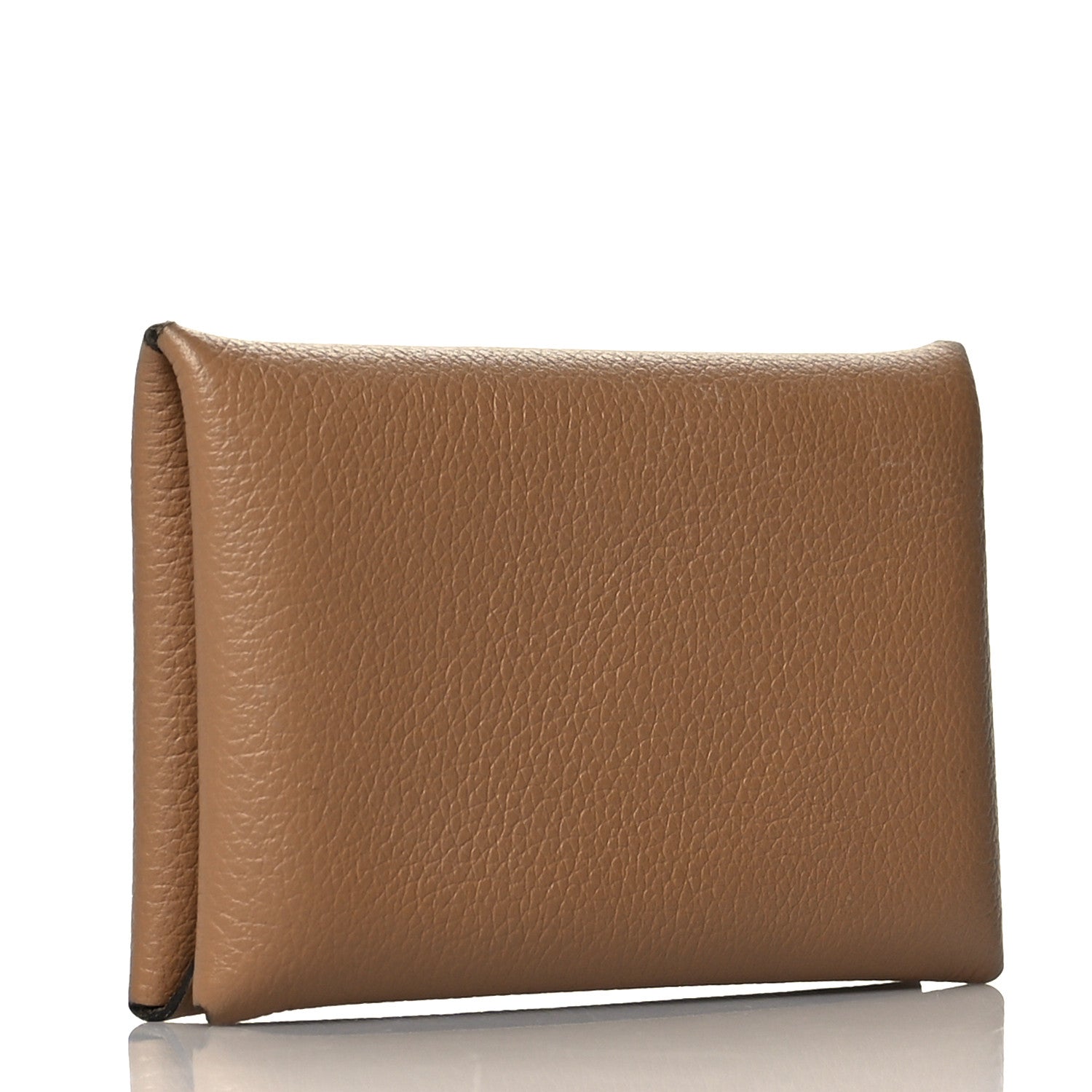 Hermes Evercolor Calvi Card Case Chai 3 of 10