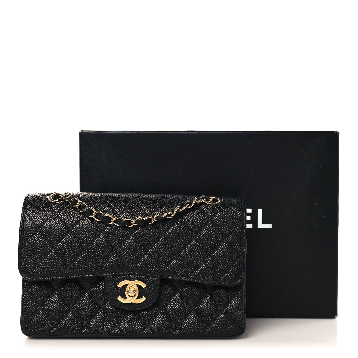 Chanel Caviar Quilted Small Double Flap Black 12 of 12