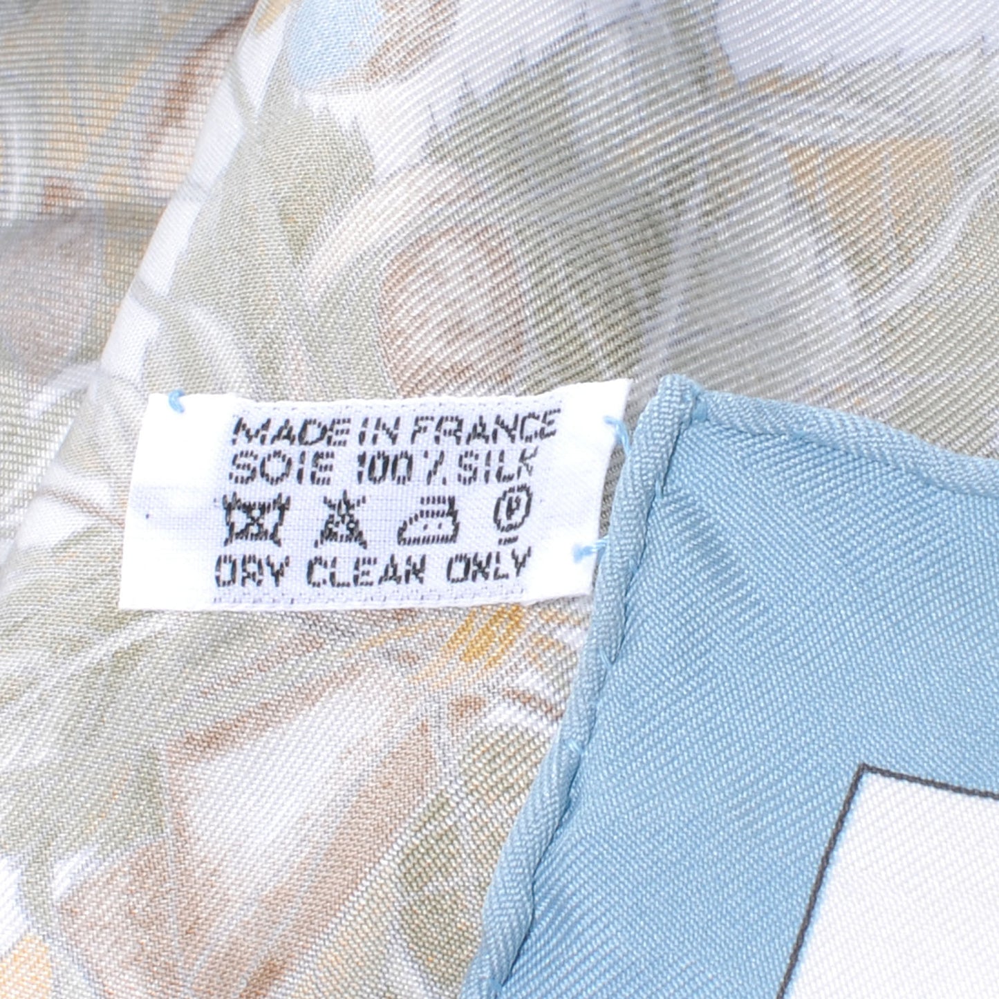 Silk Pythagore Scarf 90 Bleu