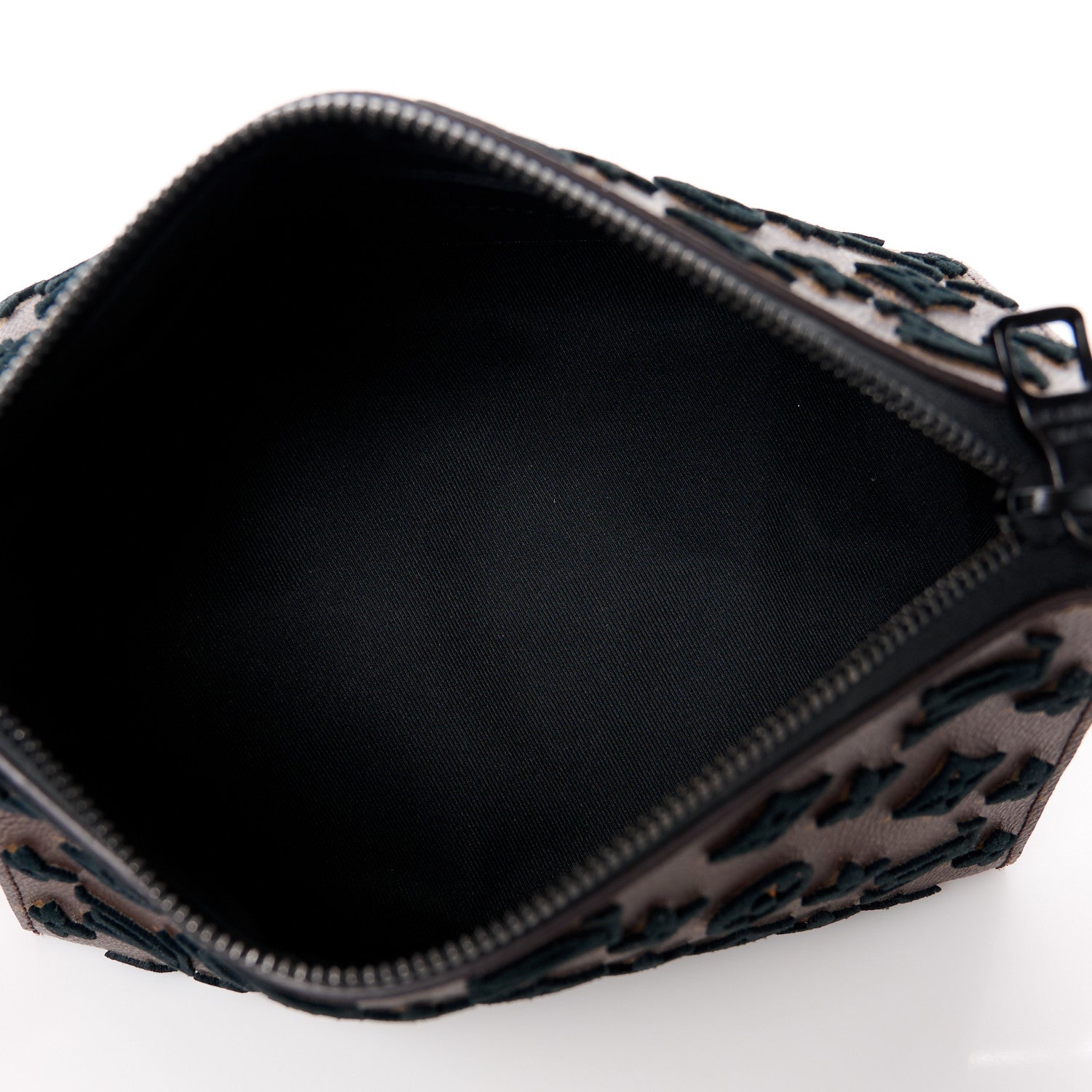 Louis Vuitton Monogram Tuffetage Triangle Messenger Black 5 of 10