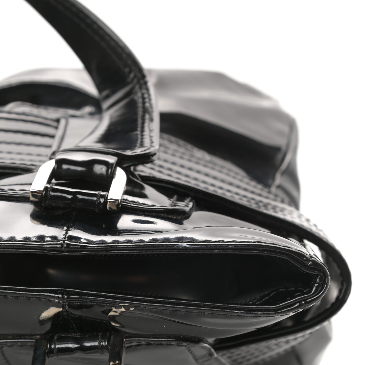 Patent Medusa Tote Black