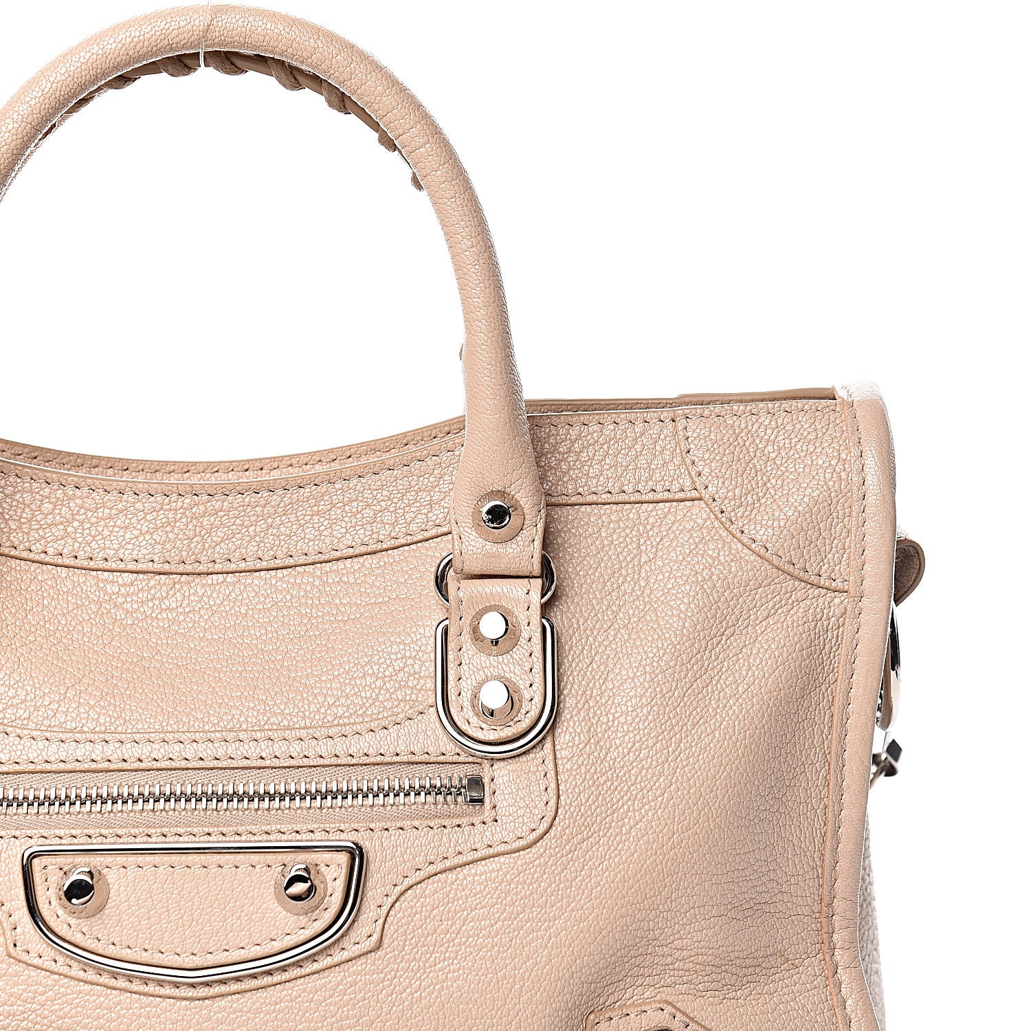 Balenciaga Chevre Silver Metallic Edge Hardware S City Tapioca 19 of 19