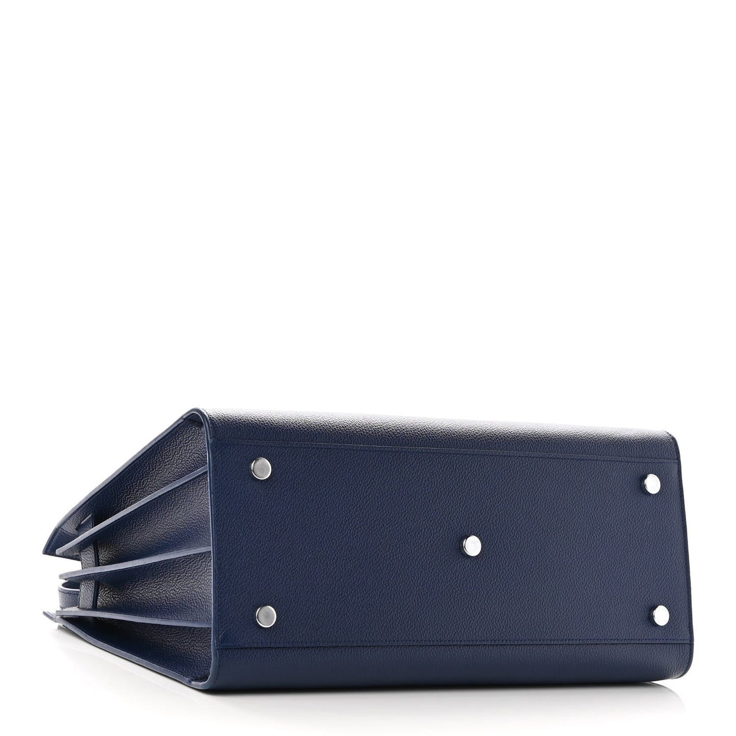 Grained Calfskin Small Sac De Jour Navy