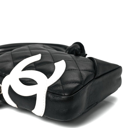 Chanel Calfskin Quilted Small Cambon Messenger Black White 10 of 11