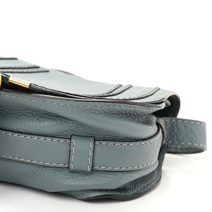 Chloe Calfskin Mini Marcie Round Crossbody Bag Rainy Blue 5 of 10