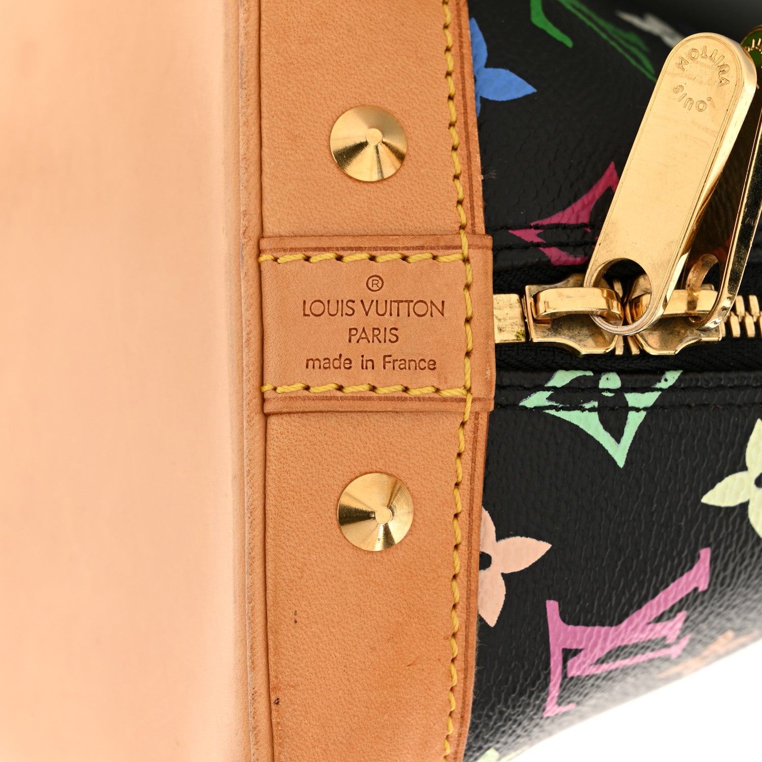 Louis Vuitton Monogram Multicolor Alma Black 7 of 15